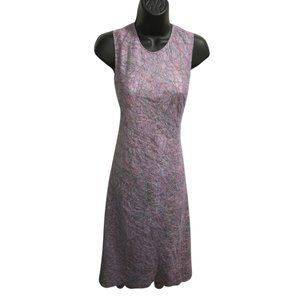 BCBG Lilac Multi Color Thread Tank Dress
